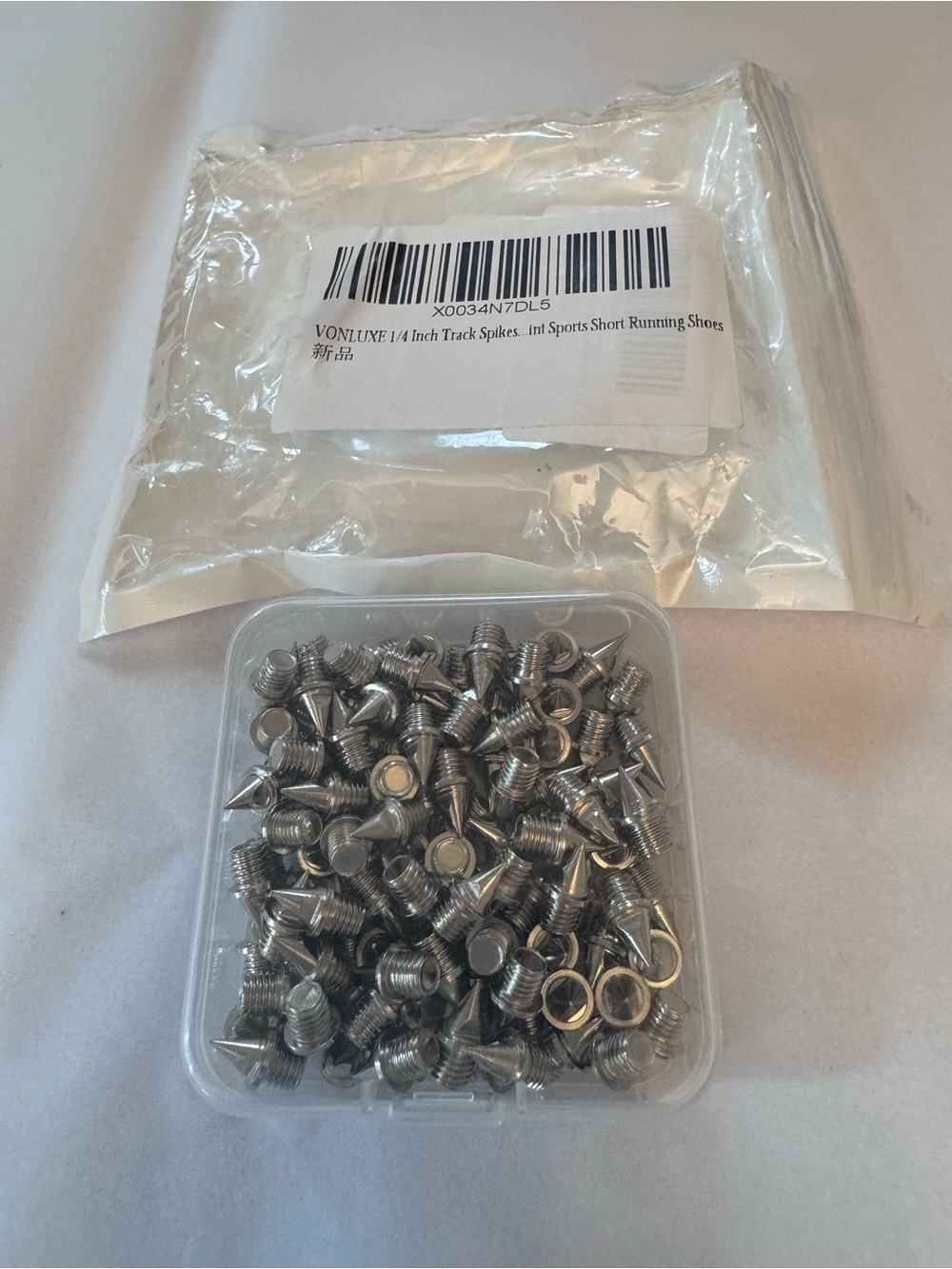 1/4 Inch Track Shoe Spikes With Case